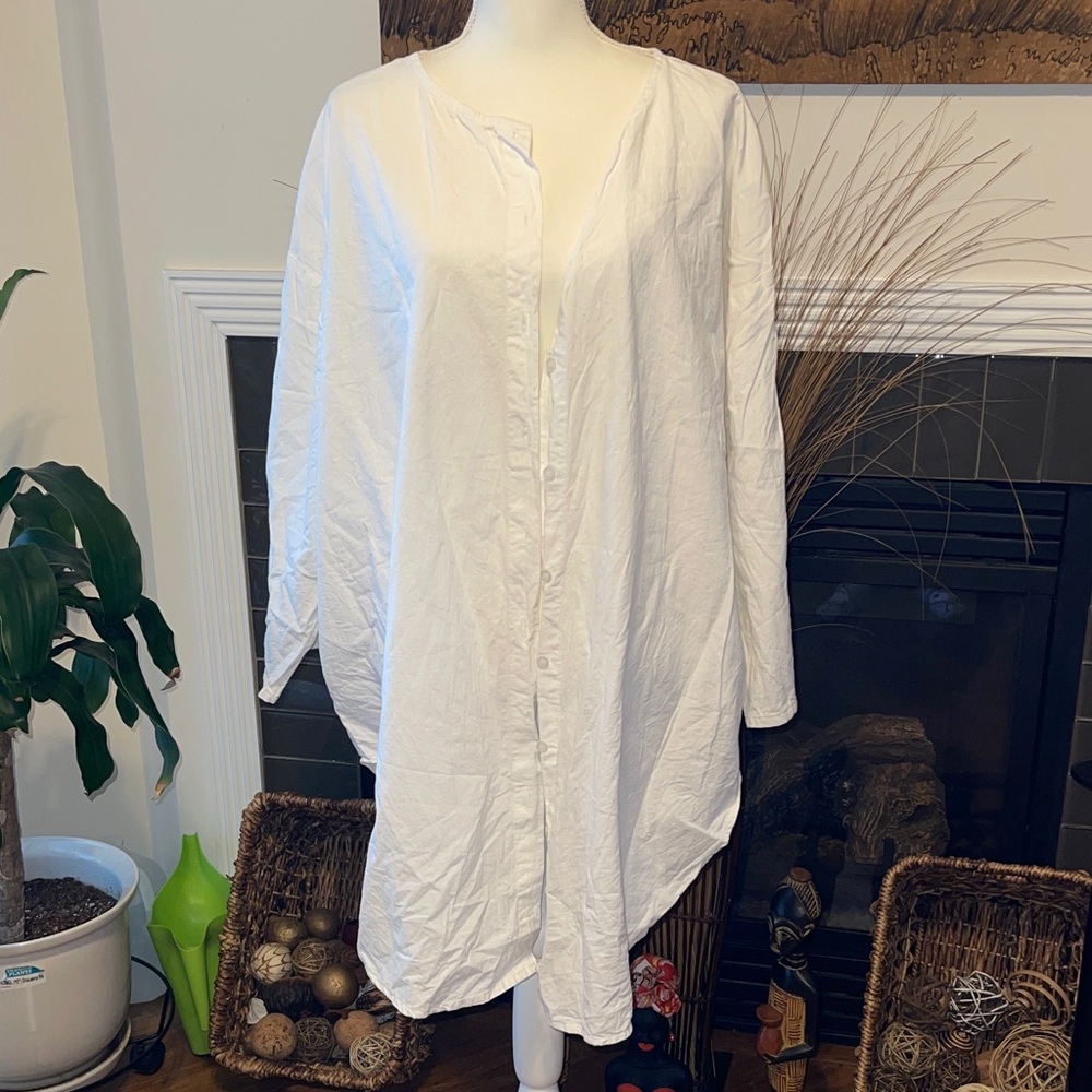 White Button-Up Shirt